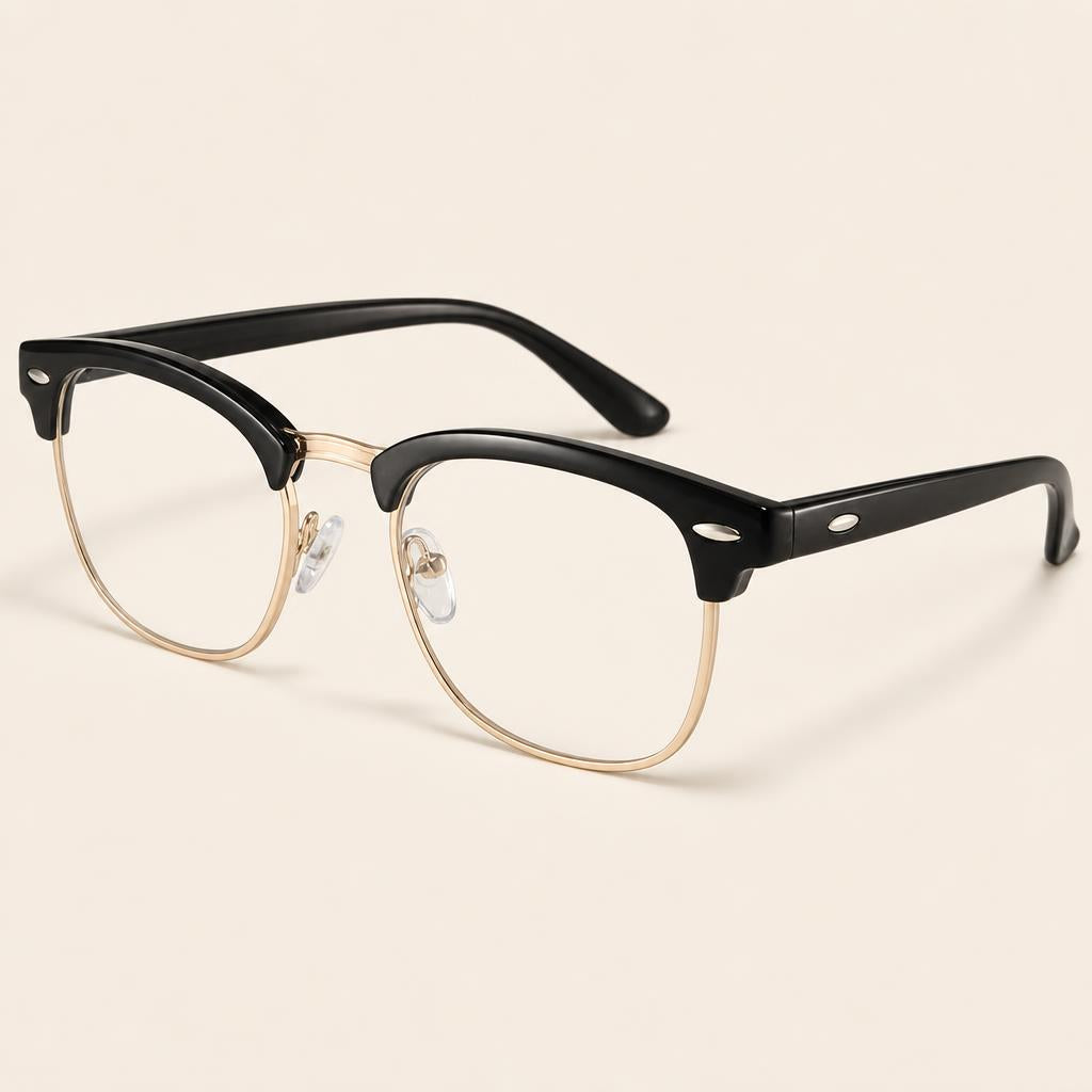 Blue light glasses on a cream background — Zona Relax