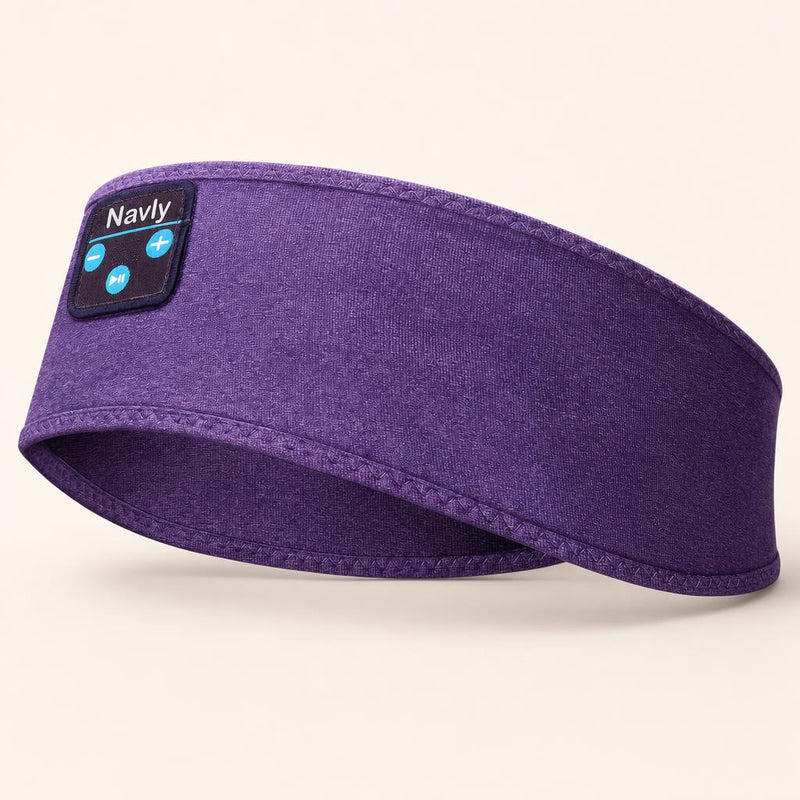 Bluetooth sleep headband on a cream background — Zona Relax