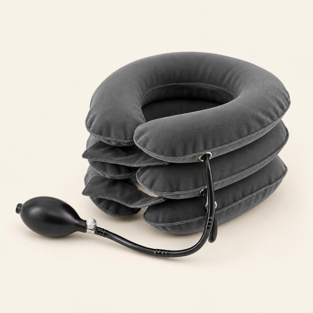 Inflatable neck stretcher on a cream background — Zona Relax